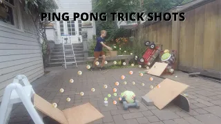 Ping pong trick shots!! | Kool Kid 26