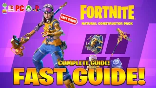 How To COMPLETE ALL NATURAL CONSTRUCTOR QUEST CHALLENGES in Fortnite! (Free Rewards Quests)