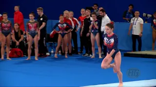 DELOGE Marie (FRA) W - 2019 Trampoline Worlds, Tokyo (JPN) - Qualification Tumbling R1