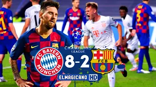 فضيحة تاريخية ياسادة😱🔥مباراة بايرن ميونخ وبرشلونه 8-2دوري ابطال اوروبا 2020 جنون حفيظ دراجي HD 1080i