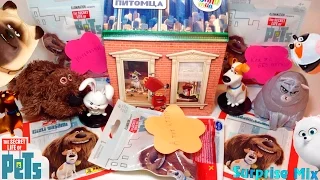 МНОГО сюрпризов игрушек "Тайная Жизнь Домашних Животных"- наклейки, пакетики, игрушки Хэппи Мил и др