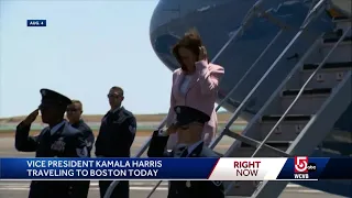 Vice President Kamala Harris visiting Boston