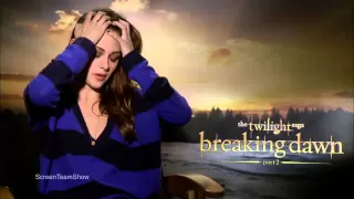 Kristen Stewart Breaking Dawn Part 2 Interview! Part 1