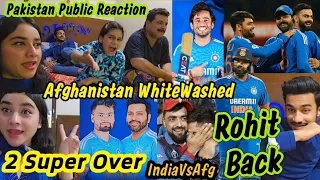 INDIA 🇮🇳 Win Most Thrill Match 2 SUPEROVER Ind 🇮🇳🇦🇫 Afg 3rd T20 Pakistan Public Reaction 😱