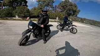 Moto Adventure Greek Island - Visit Greece 2022 - Offroad Ride - Suzuki DRZ 400 Vs Yamaha XT 600E