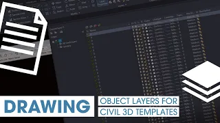 Drawing Object Layers in Civil 3D Templates