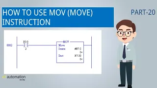 RSLogix500 Programming Part-20 | MOV (Move) Instruction