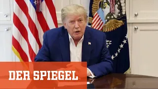 "Die nächsten Tage werden es zeigen": Trumps Videobotschaft aus dem Krankenhaus | DER SPIEGEL