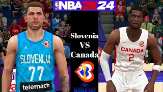 FIBA World Cup 2023 l Slovenia vs Canada l Hall of Fame Mode | NBA 2k24 PC Gameplay | 4K 60FPS