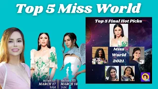 TOP 5 Final Hot Picks  Miss World 2021 / Miss Eco International 2022