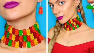 How to Sneak Candy in Class! School Pranks & DIY Edible School Supplies by Mariana ZD
