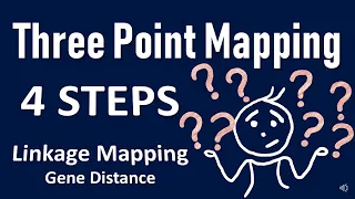 Three point mapping II Gene Order II Gene Distance II Genetics Problem Linkage