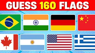 Guess the Flag Quiz 🚩 | Can You Guess the 160 Flags?