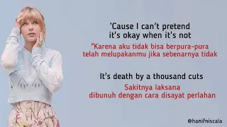 Taylor Swift - Death Bye Thousand Cuts | Lirik Terjemahan