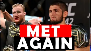 Khabib and Justin gaethje  met once again