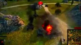 Смешные моменты в World of Tanks  приколы и баги, супер выстрелы wot №1