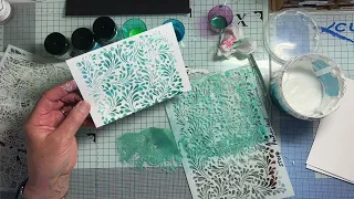 DIY Embossing paste, Luscious Powders and Stencils