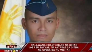 SONA: Dalawang Coast Guard na bihag ng Abu Sayyaf, nakatakas sa gitna ng opensiba ng militar