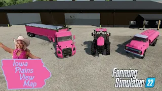 Barbie Farm Build | Starter Farm Rebuild | Iowa Plains View Map | FS22