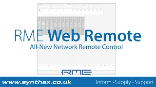 RME Audio Web Remote Tutorial (12Mic, AVB Tool, M-1610 Pro, M-32 Pro AD and DA)