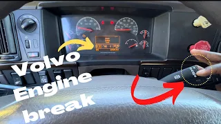 Volvo semi trailer exhaust break (how it works): Must know for safety