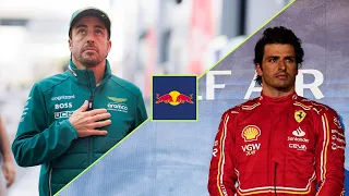 Horner's Bombshell: Sainz & Alonso Top Contenders for Red Bull  Seat!