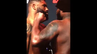 UFC Vegas 19 Weigh-in faceoffs Curtis Blaydes vs Derrick Lewis #ufc #mma