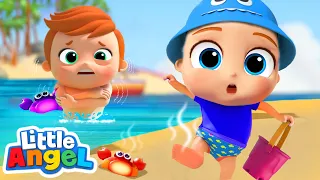 Beach Day, Hot And Cold Song | Opposites | Little Angel Kids Songs