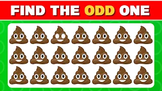 Find the Odd Emoji Out I Spot the Difference💩 How Good are Your Eyes?👀  Emoji Quiz