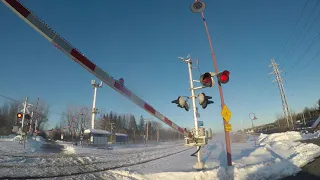 VIA Rail Canada Train - in the Winter - 4K