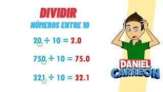 DIVIDIR NÚMEROS ENTEROS ENTRE 10 Super fácil, ideal para principiantes