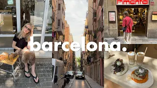 first time in barcelona | eating tapas, thrifting & exploring the city