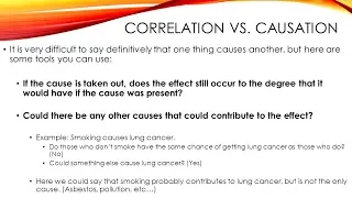 Correlation and Causation