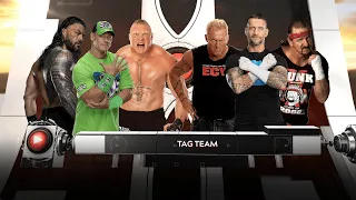 WWE 2K24 Team Roman Reigns, John Cena, Brock Lesnar & Randy Orton Vs Team ECW