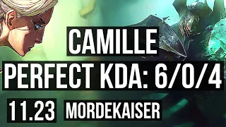 CAMILLE vs MORDEKAISER (TOP) | 6/0/4, 300+ games, Dominating | KR Diamond | 11.23