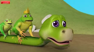 Moral Stories for Kids - The Frogs and the Cunning Snake | Infobells