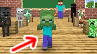 Monster School : BABY ZOMBIE IS SO SAD - Sad Story - Minecraft Animation