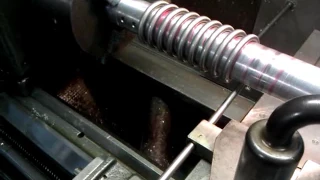 Winding tube on the lathe