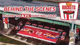 Building an outdoor basketball court for KFC Canada | DIY Court Canada