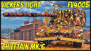 Vickers Light, FV4005 & Chieftain MK.6 ● WoT Blitz