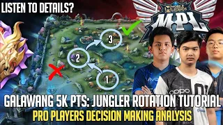 GALAWANG 5K PTS | JUNGLER ROTATION TUTORIAL | MOBILE LEGENDS