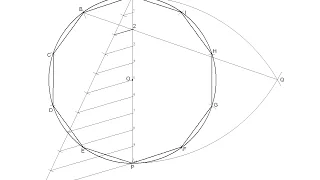 General method to draw regular polygons inscribed in a circle