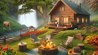 "Gentle Spring Sunrise in Farmhouse " Beautiful Relaxing Music, Peaceful Soothing Instrumental Music