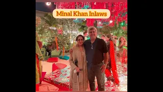 Minal Khan in-laws attending the wedding functions#shorts