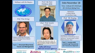 ACNS Webinar - Nov 18 - Endovascular treatment - Recurrent Aneurysms &  AVMs