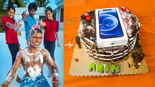 Cake-ന് അകത്ത് iPhone ❤️ Birthday Surprise & Challenge 😂👊 iPhone 12 inside the Cake