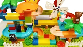 Marble run race ASMR ☆ Marble track with Lego Duplo blocks