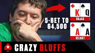 Poker Players Baited Into Crazy Bluffing Because They're On TV ♠️ PokerStars