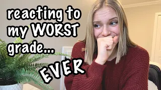 REACTING TO MY WORST GRADE | maddy a