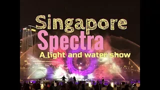 Сингапур/ Шоу Спектра 2017/A light and water show SPECTRA/Marina Bay Sands/Singapore